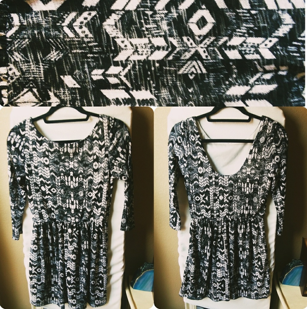 A native print dress